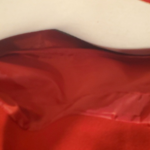 Vibrant red shawl collar dress coat - Picture 10 of 11